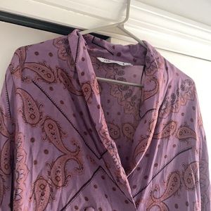 Zara paisley top size small